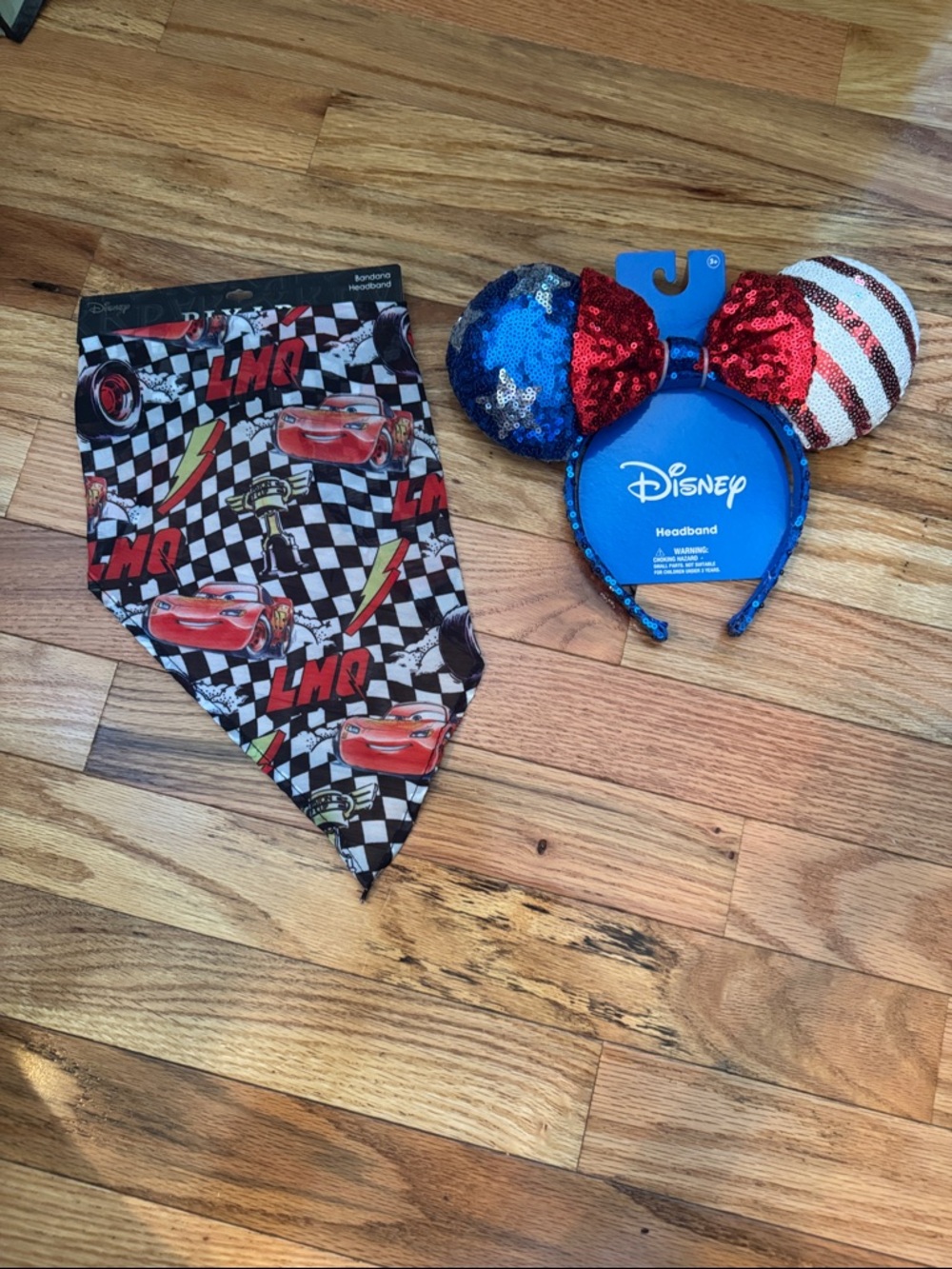 NWT Disney Bundle Includes Minnie Ear @ Pixar Cars Bandana Headband